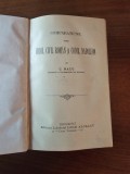 RARITATE JURIDICĂ C. NACU: Comparațiune Cod Civil Roman vs Cod Napoleon. Proveniență N.T. Popescu