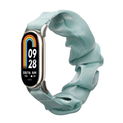 Curea Kwmobile pentru Xiaomi Mi Band 8, Verde, Bumbac, KWM0000252G002C foto
