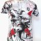 Tricou barbați imprimeu lupi - XL
