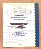 ROMANIA 2010-CENTENARUL AVIONULUI CU REACTIE H. COANDA,MAPA FILATELICA-LP 1882a