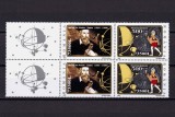 ✅ RO 2003/LP 1614b,&quot;500 ani Nostradamus&quot; bloc de 2 serii+2 viniete stanga, MNH