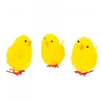 Decor de Paste - set pui - galben - 6,7 x 5 cm - 3 buc/pachet Best CarHome foto