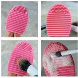 Brush Egg - Accesoriu din silicon pentru curatarea pensulelor de machiaj, Makeup