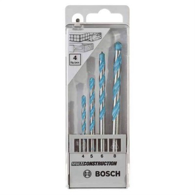 Set 4 burghie multifunctionale CYL-9 MultiConstruction, D4-8mm Bosch foto