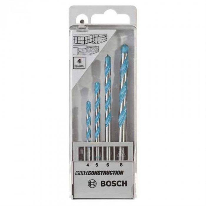 Set 4 burghie multifunctionale CYL-9 MultiConstruction, D4-8mm Bosch