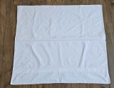 FATA DE PERNA VINTAGE DIN BUMBAC ALB CU MODEL BRODERIE MECANIZATA