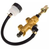 Cumpara ieftin Pompa Frana Picior Universala Moto ATV Quad Spate Hidraulica cu Rezervor Auriu
