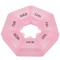 Cutie rotunda pentru organizare medicamente, vitamine sau suplimente pentru o saptamana, Pufo Pill, 9 cm, roz