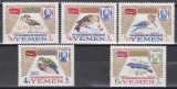Regatul Yemen 1965 - Păsări, 2 Serii + PA, Cota 16.50 Euro, MNH, Nestampilat