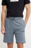 Napapijri pantaloni scurți din bumbac N-Gori bărbați, culoarea gri, NP0A4IBQG1Y1
