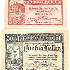 !!! AUSTRIA - LOT NOTGELD WEITRA 1920 - UNC / CELE DIN IMAGINE