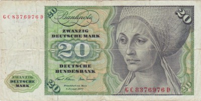 GERMANIA 20 MARCI MARK 1970 uzata foto