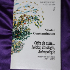 Nicolae Constantinescu Citite de mine Folclor Etnologie Antropologie