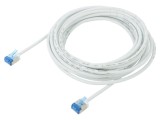 Cablu patch U/FTP 6a 5m 32AWG LSZH alb placare aurit