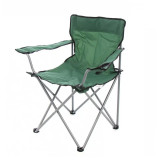 Scaun pescuit, camping, pliant, structura metalica, verde, 52 x 52 x 80 cm