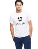 Tricou barbati alb - f*ck off Mickey Mouse - 2XL, THEICONIC