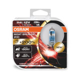 Cumpara ieftin Set Becuri H4 Halogen Osram Night Breaker 200, 60/55W