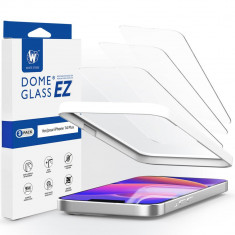 Set 3 Folii de protectie Whitestone EZ Glass pentru Apple iPhone 13 Pro Max/14 Plus/15 Plus Transparent
