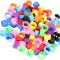 Set 200 inele pentru picioare de porumbel, Llwl, Plastic, Multicolor
