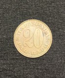 Moneda 20 para 1977 Iugoslavia