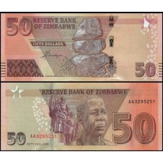 Zimbabwe 2020 - 50 dollars, necirculata