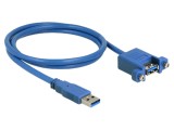 Cablu USB A DELOCK 1m Albastru 5Gbps 24AWG 30AWG Cod 85112