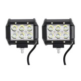 Set 2 proiectoare dreptunghi, 6LED, 120W/set, 12V, Universal