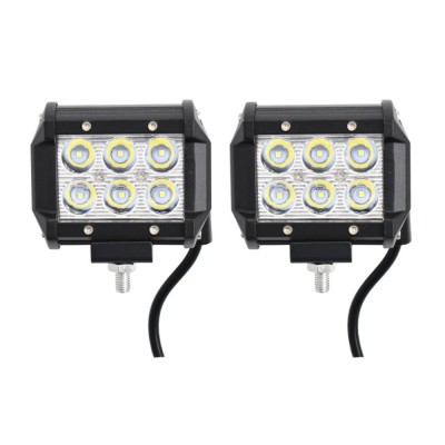 Set 2 proiectoare dreptunghi, 6LED, 120W/set, 12V foto