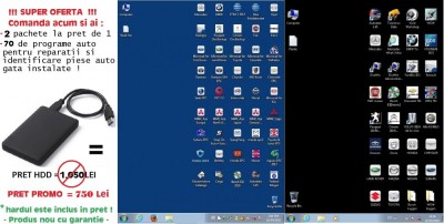 Hard extern cu softuri auto gata instalate - Autodata 3.45 Tecdoc + 70 softuri foto