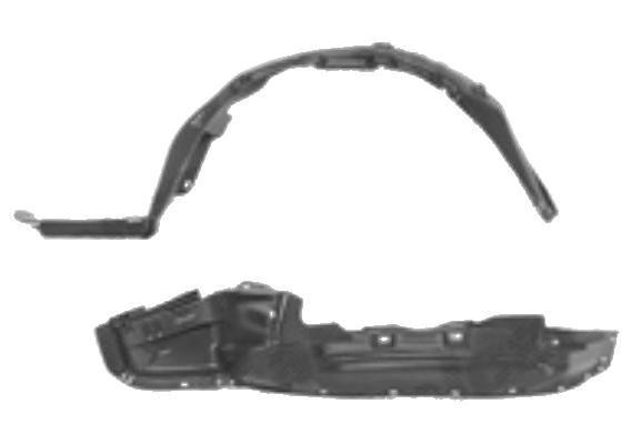 Carenaj roata Honda Prelude (Bb), 01.1992-08.1996, partea Stanga, Fata, 74151SS0000, 3824FL1T