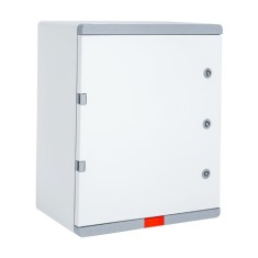 Cutie distributie IP67 din ABS gri, usa mata, placa metalica, 400x500x180 mm PD405018