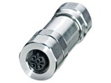 Conector M12 mufă, 5 pini, drept, IP67, terminal cu şurub