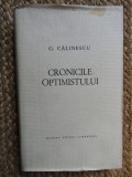 G. Calinescu - Cronicile optimistului