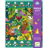 Cumpara ieftin Puzzle gigant Djeco, Aventuri in padure