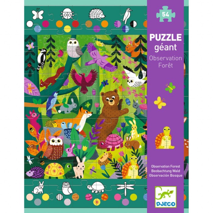 Puzzle gigant Djeco, Aventuri in padure