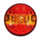 Lampa Hamburger LED 12V 24V Remorca Auto Camion E11 Semnalizare Pozitie Frana Rotunda 14cm Impermeabila