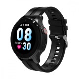 Ceas inteligent SmartWatch SIM 4G LTE EMESZON&reg; A22, localizare Copii si Adulti prin GPS, Apel Video SOS, IP67, LBS, Wi-Fi, Negru