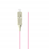 Adaptor retea fibra optica coada Pigtail cu conector SC UPC, lungime 2m, Lanberg 43357, Easy Strip MM OM4, violet