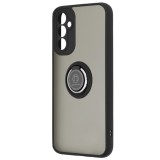 Husa glinth magnet auto si inel rotativ compatibila cu samsung galaxy a14, negru