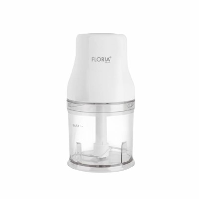 Tocator legume-fructe Zilan Floria, putere 200 W, capacitate vas 500 ml, cutit inox, Alb foto