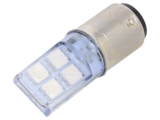Lampă LED albastră 24V BA15D
