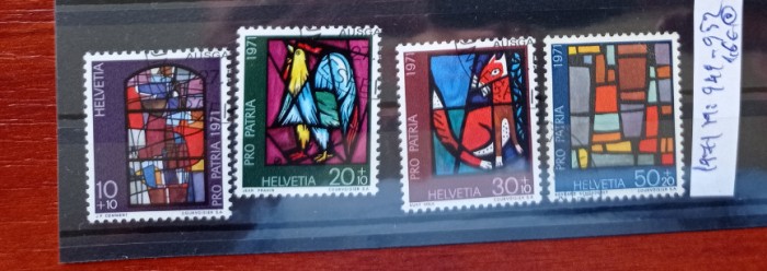 TS21 - Timbre serie CCCP - Elvetia - Helvetia 1971 Mi949-952