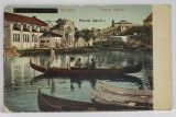 BUCURESTI , PARCUL CAROL I , BARCI PE LAC , EXPOZITIA NATIONALA , CARTE POSTALA , 1906