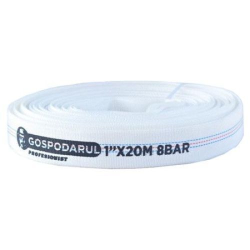 Furtun pompieri textil,panzat,PVC interior,1&#039;&#039; ,&oslash; 25mm ,8 Bar tip C 20m