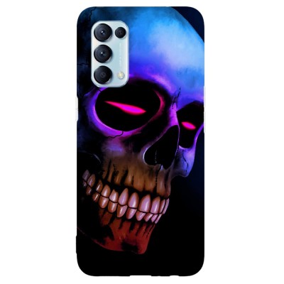 Husa compatibila cu Oppo A15s model The look of death, Silicon, TPU, Viceversa foto