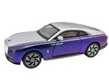 Macheta Rolls-Royce Spectre Luxury Edition mov metalizat 1:24 metal lumini si sunete usi capota si portbagaj functionale