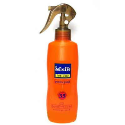 Lotiune spray pentru plaja SPF35, 250ml, Sensive Plaja foto