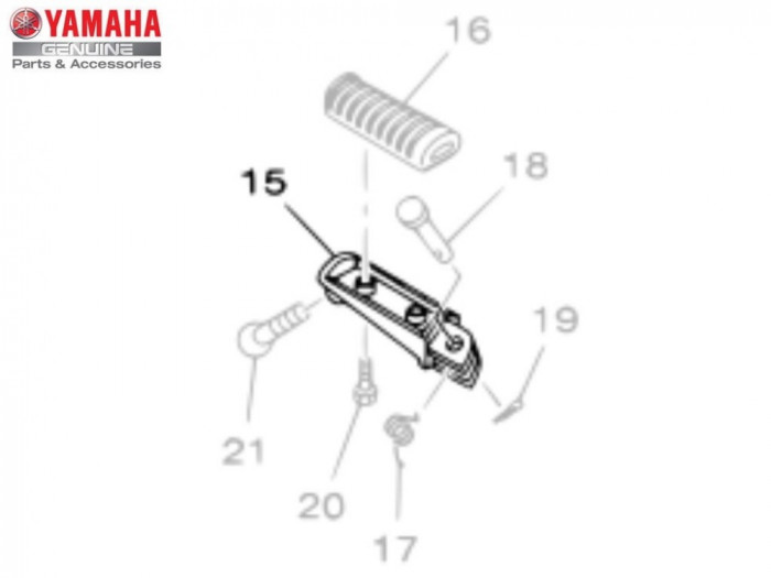 Suport picior frana Yamaha OEM1S4F74610000 Cod Produs: MX_NEW 1S4F74610000YA