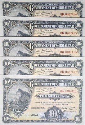 Lot Bancnote Gibraltar UNC foto