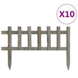 vidaXL Borduri de gazon,10 buc., 4,4 m, lemn de brad 314845